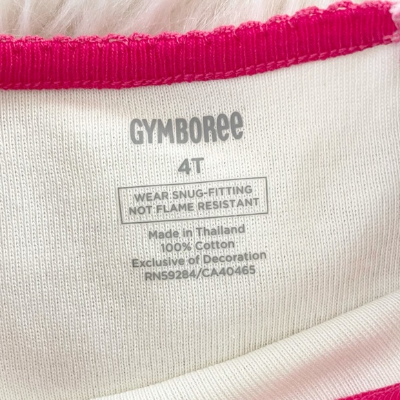 Gymboree Girls 2 Pajama Set Black/Pink Polka Dot Panda/Dog & Flowers NWT Size 4 - Picture 6 of 15